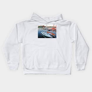 Harbor, Stockholm, Sweden Kids Hoodie